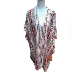 Japna Viscose Boho Open Front Kimono Cardigan One Size